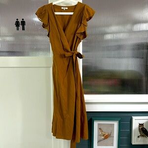 Madewell Linen Wrap Dress